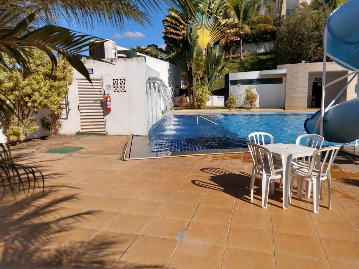 Enseada Nautico Apart Flat I Vista Para O Lago Corumba 카우다스노바스 외부 사진