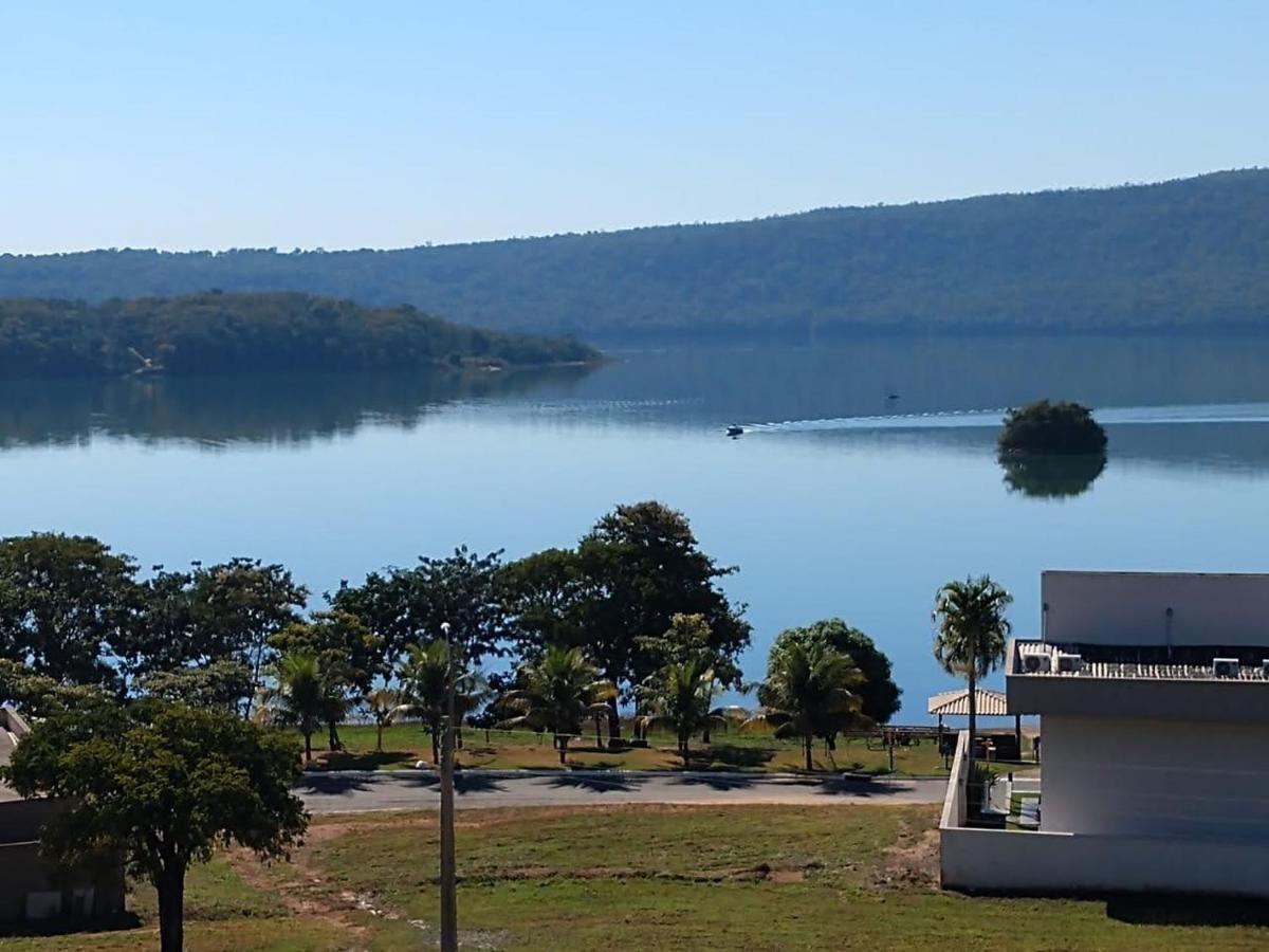 Enseada Nautico Apart Flat I Vista Para O Lago Corumba 카우다스노바스 외부 사진